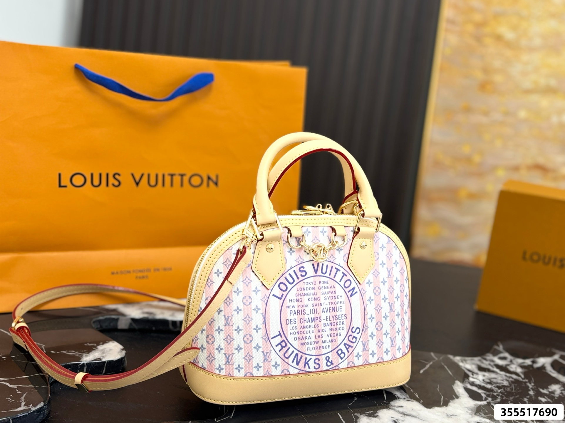LV Alma Trunk Shell Bag