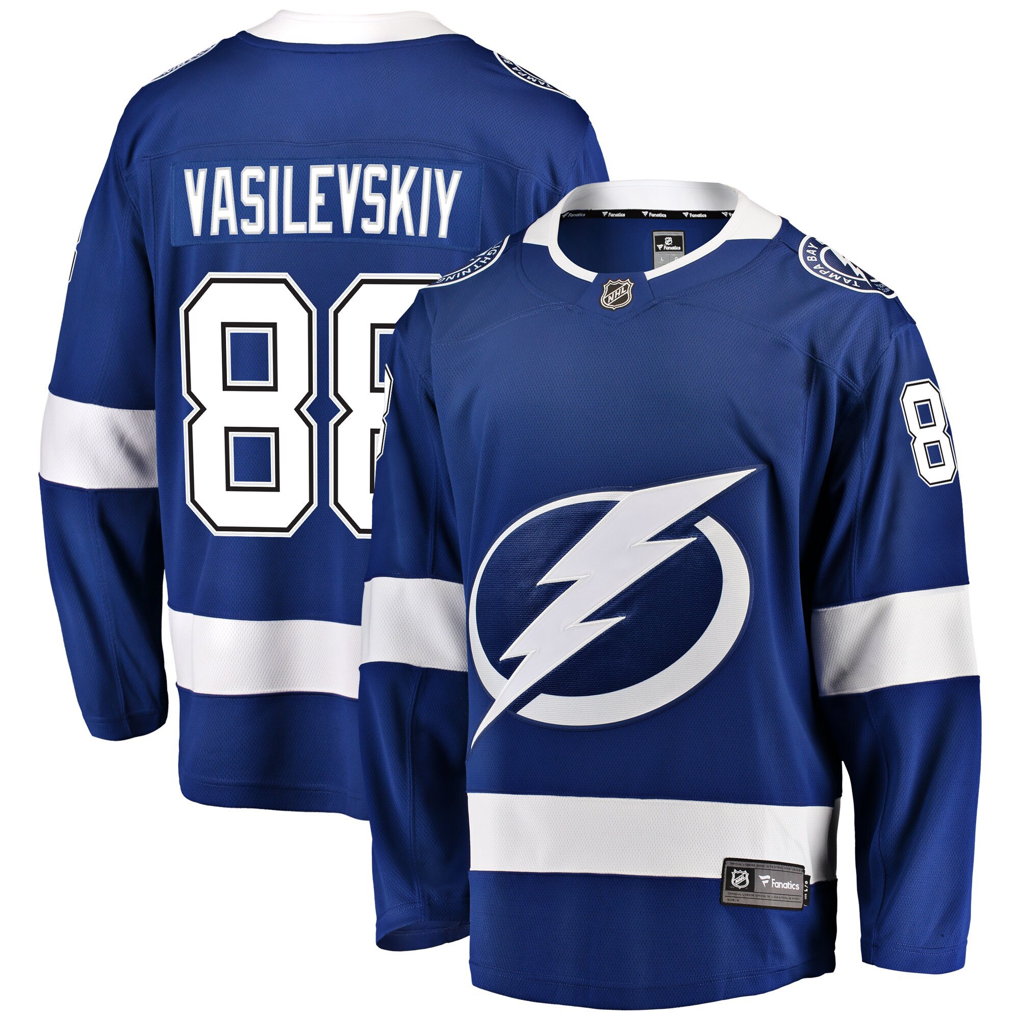 Andrei Vasilevskiy Tampa Bay Lightning Fanatics Home Premier Breakaway   Jersey – Blue