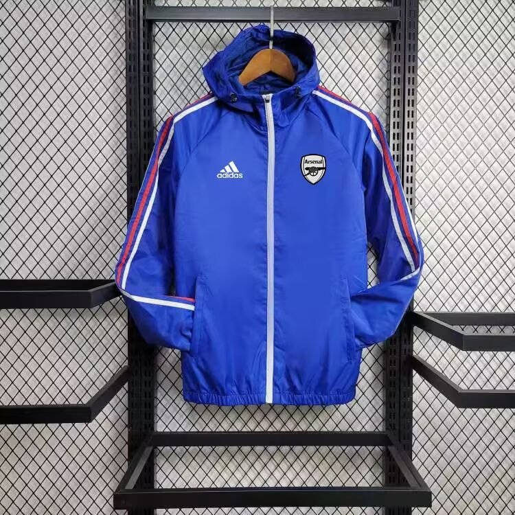 2024/2025 Arsenal Windbreaker Blue Soccer Jersey 1:1 Thai Quality