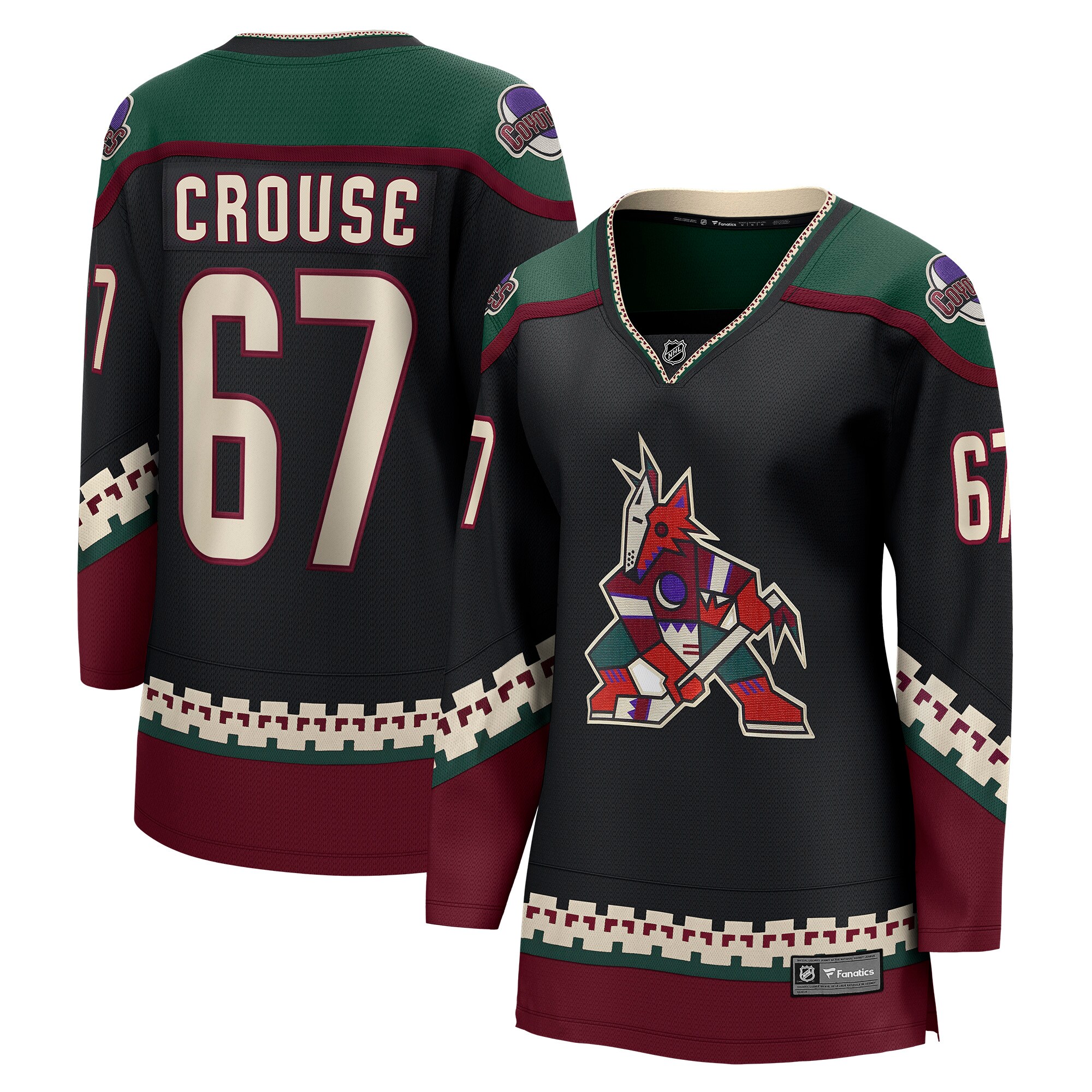 Lawson Crouse Arizona Coyotes Fanatics Women’s Home Breakaway  Jersey – Black