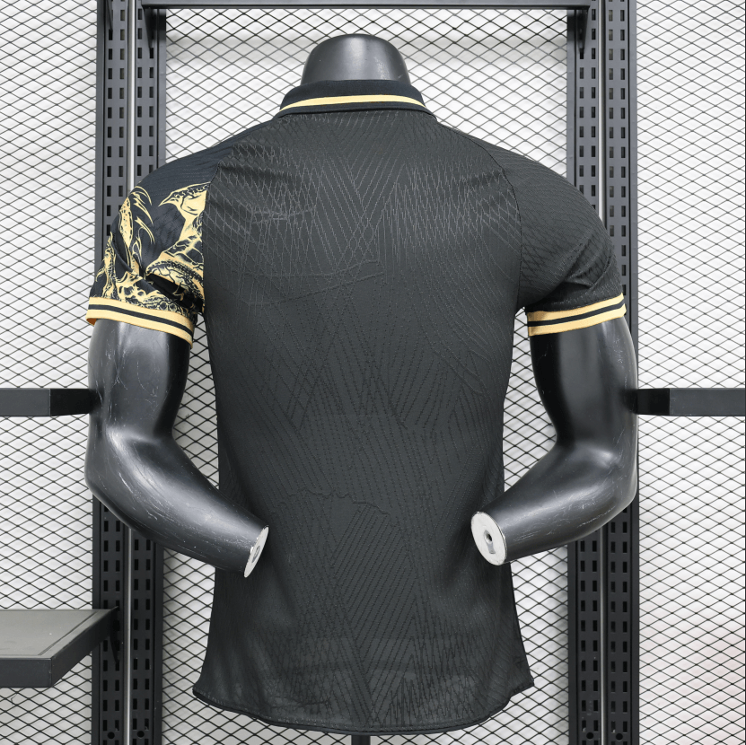 2024/2025 Player Version Real Madrid Chinese Dragon Black Football Shirt 1:1 Thai Quality