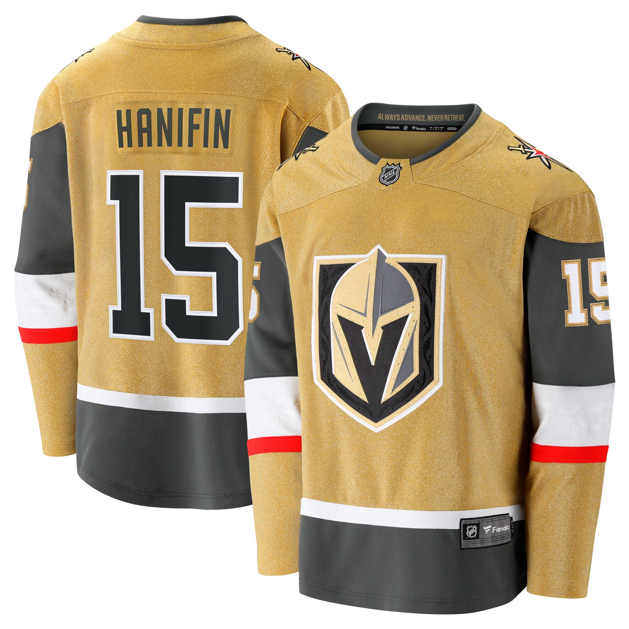 Noah Hanifin Vegas Golden Knights Fanatics Home Breakaway Jersey – Gold