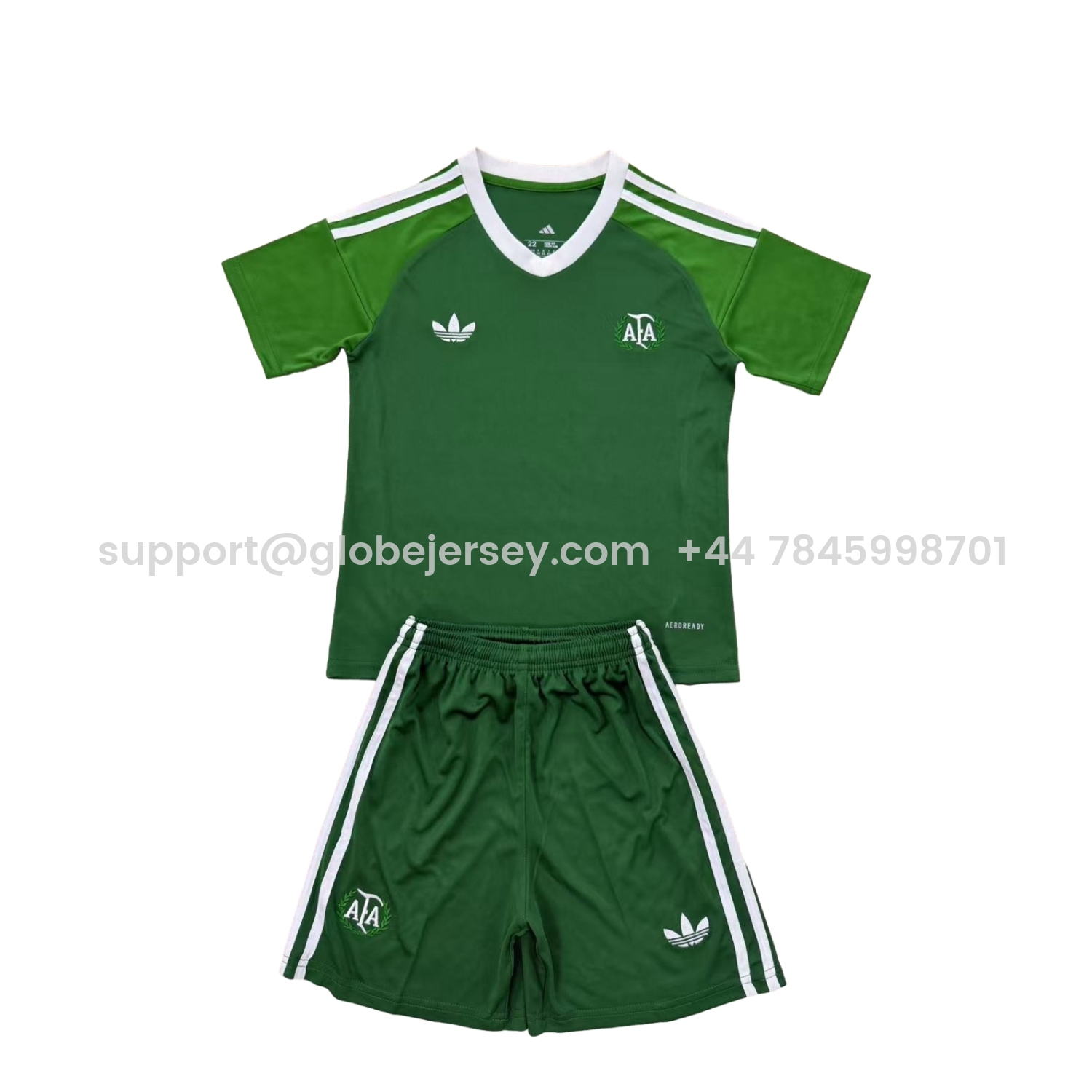 Argentina 25-26 Throwback Trefoil Green Goalkeeper Men's Adult Jersey Set - Fans Version