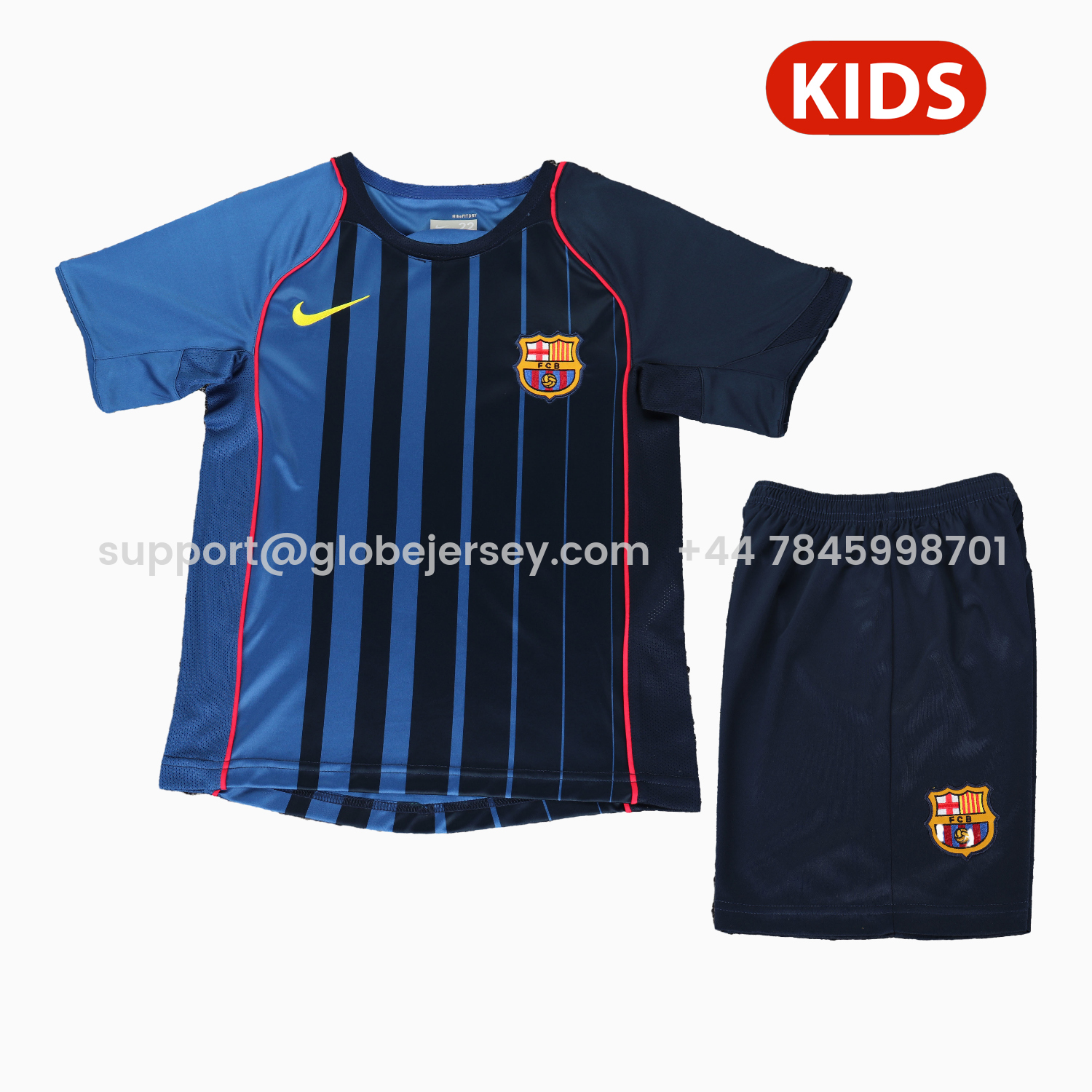 Retro Barcelona 2004-05 Away Kids Kit