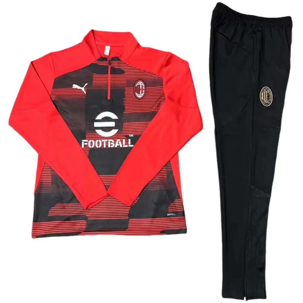 2024-25 New Season AC Milan Red [Camouflage] Children's Training Suit