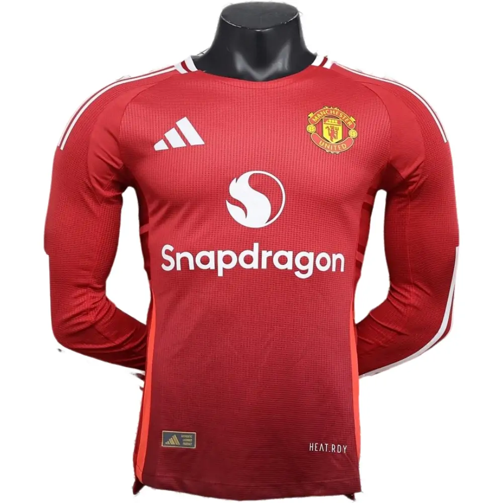 2024/25 Manchester United Home Long Sleeve Shirt - Player Version