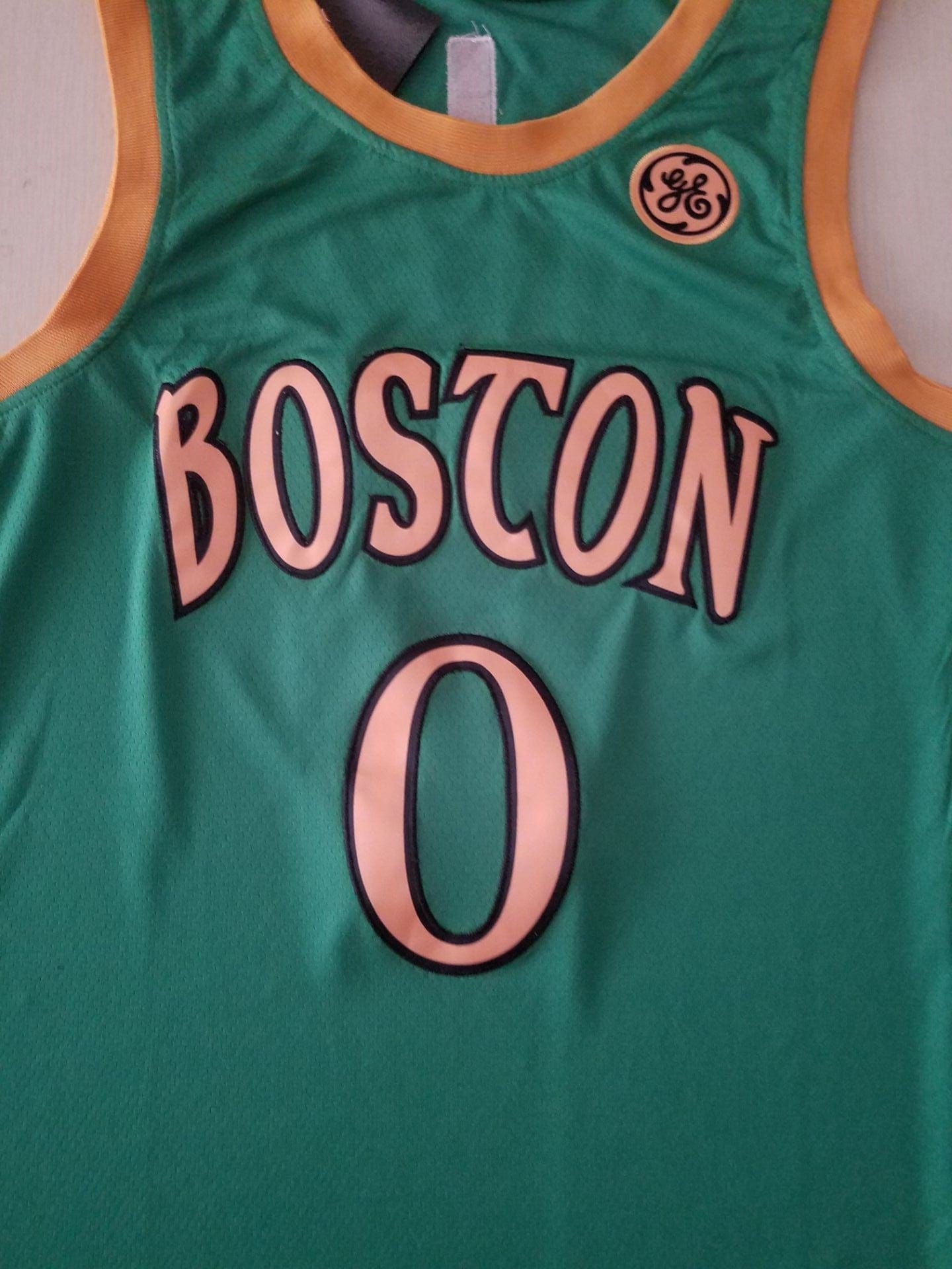 Men's Boston Celtics Jayson Tatum #0 NBA Green Swingman  Jersey