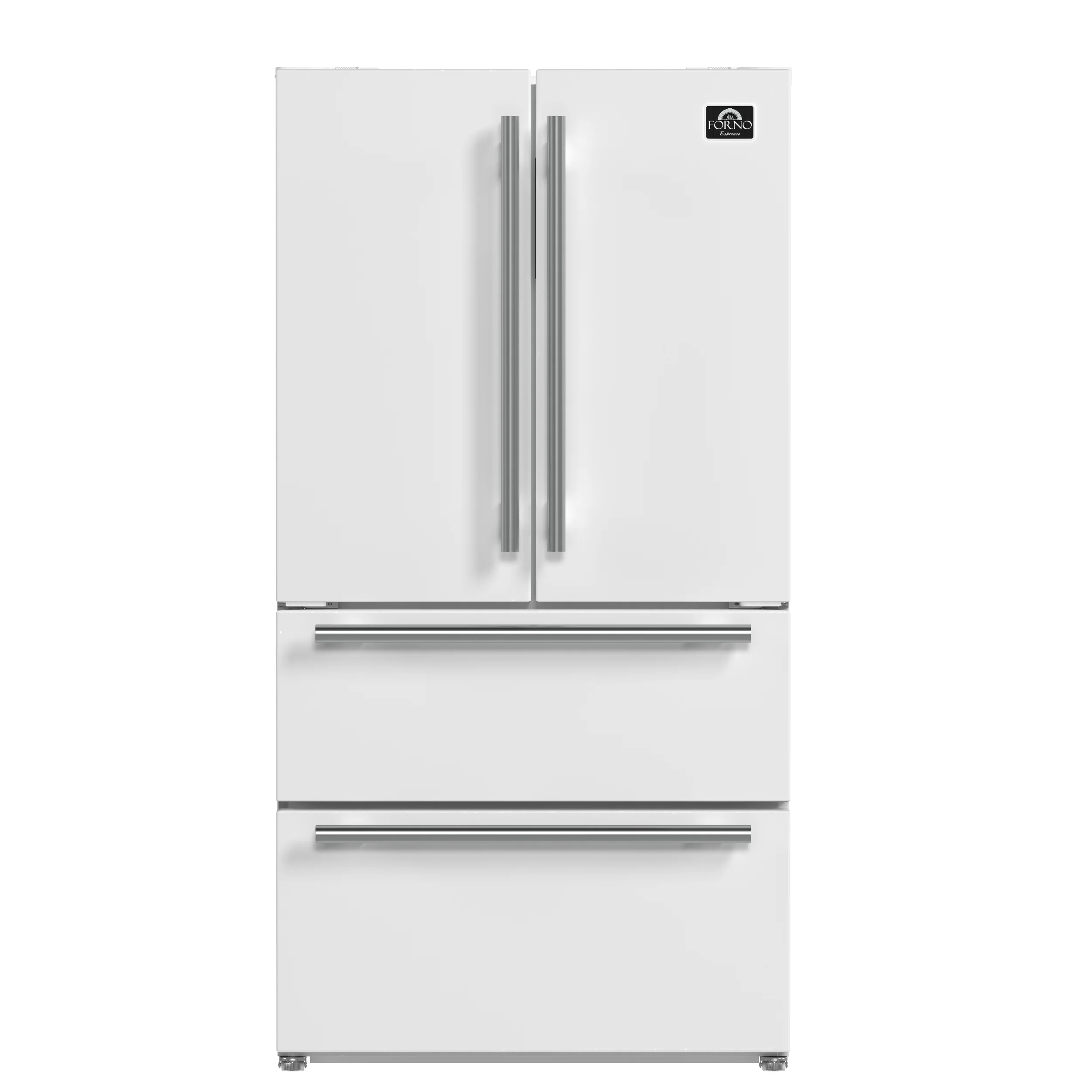 Forno Espresso Moena 36-inch French Door Refrigerator in White, 19.2 Cu.ft