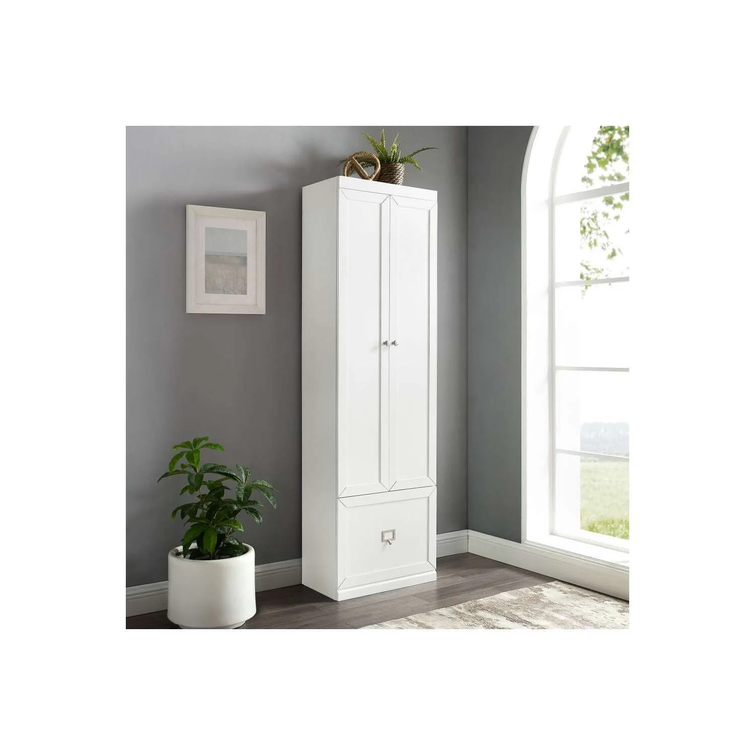 Maykoosh Antique Accents Harper Convertible Pantry Closet - White, 12.5