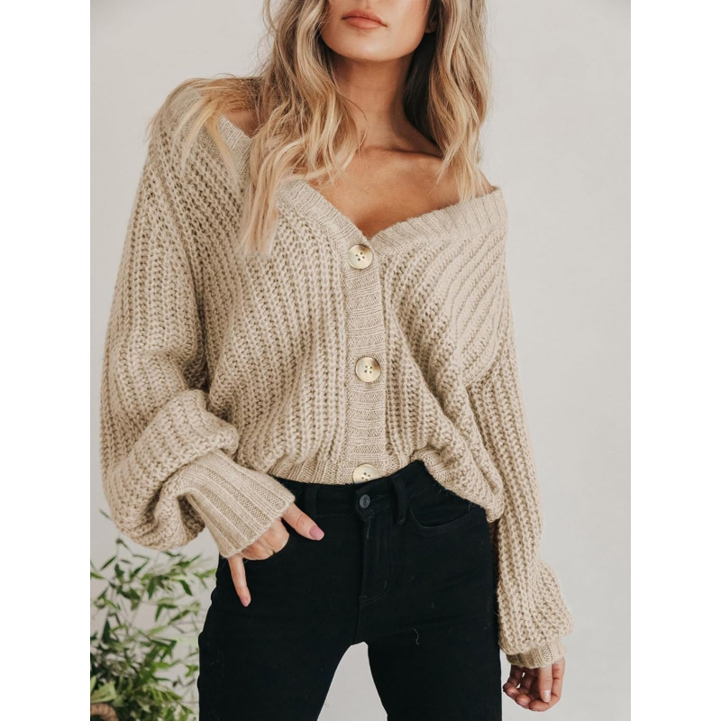 Women's Chunky Knit Open Front Sweater