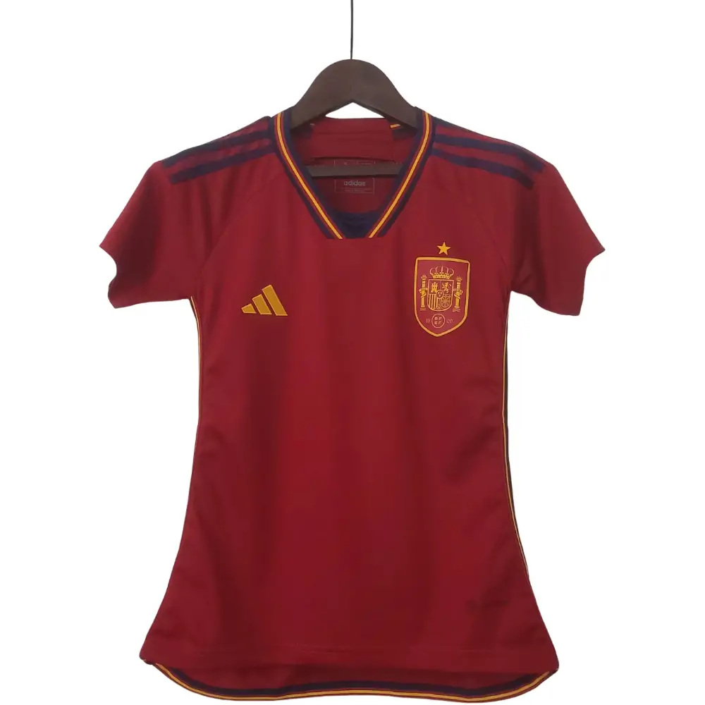 2022 FIFA World Cup Spain Home Soccer Shirt - Fans Edition
