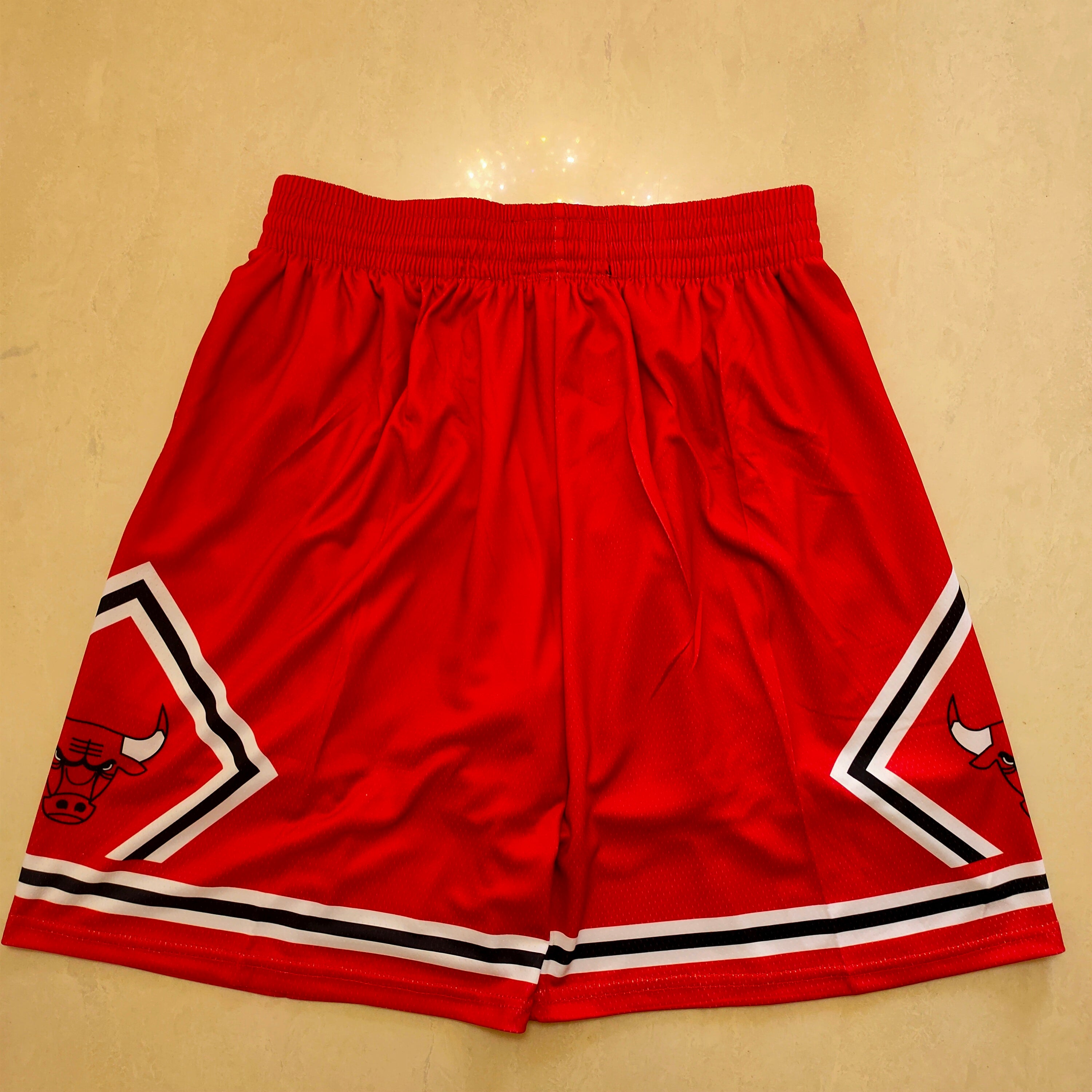 Chicago Bulls Mitchell&ness red one-piece pocket pants