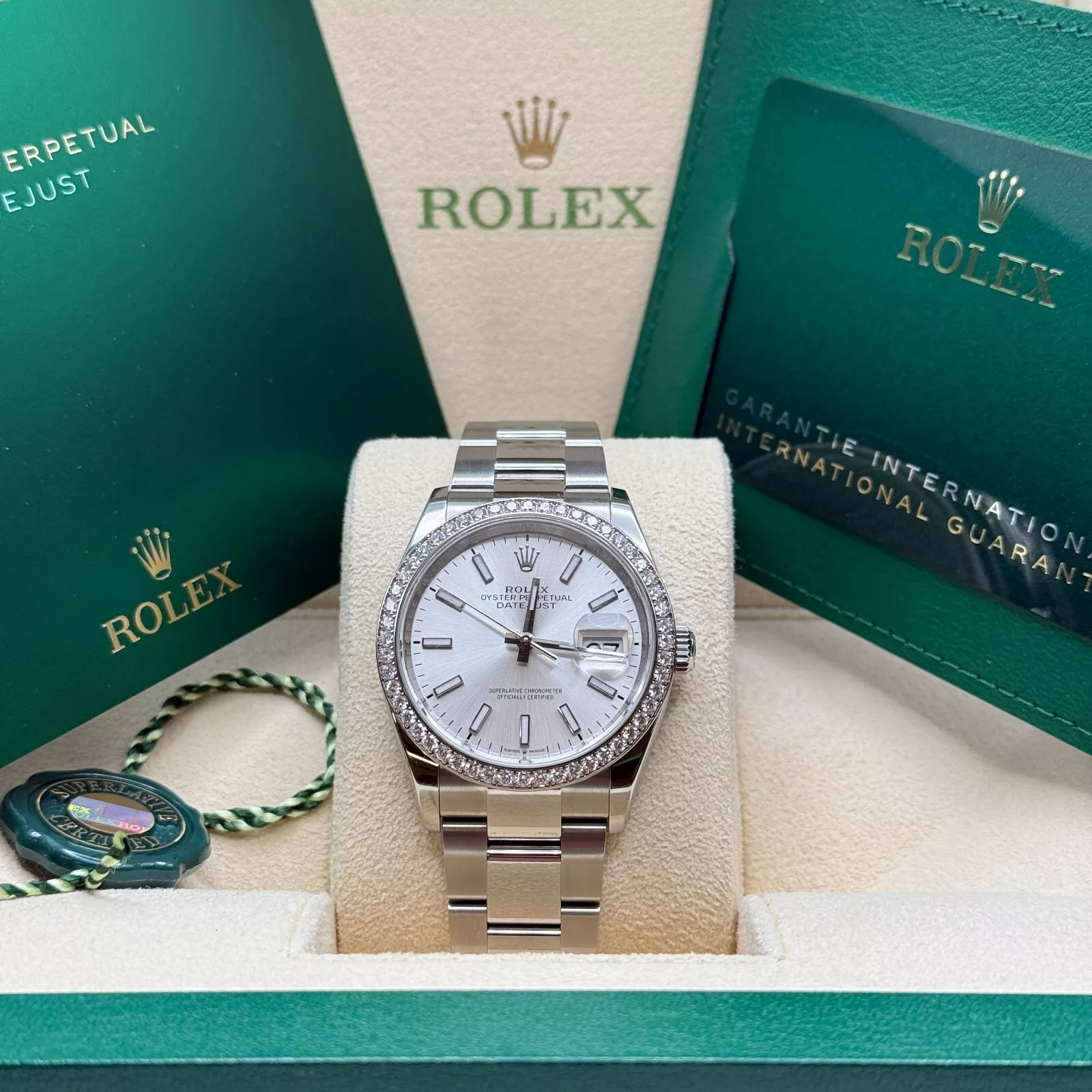 【Super Clone】RLX  Datejust 36mm 126284 Silver Dial  Watch