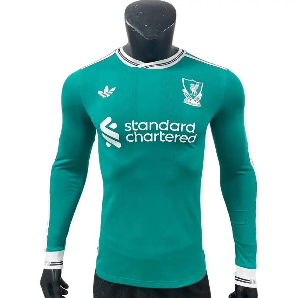2025-26 Liverpool Second Away Long Sleeve Jersey - Player Version