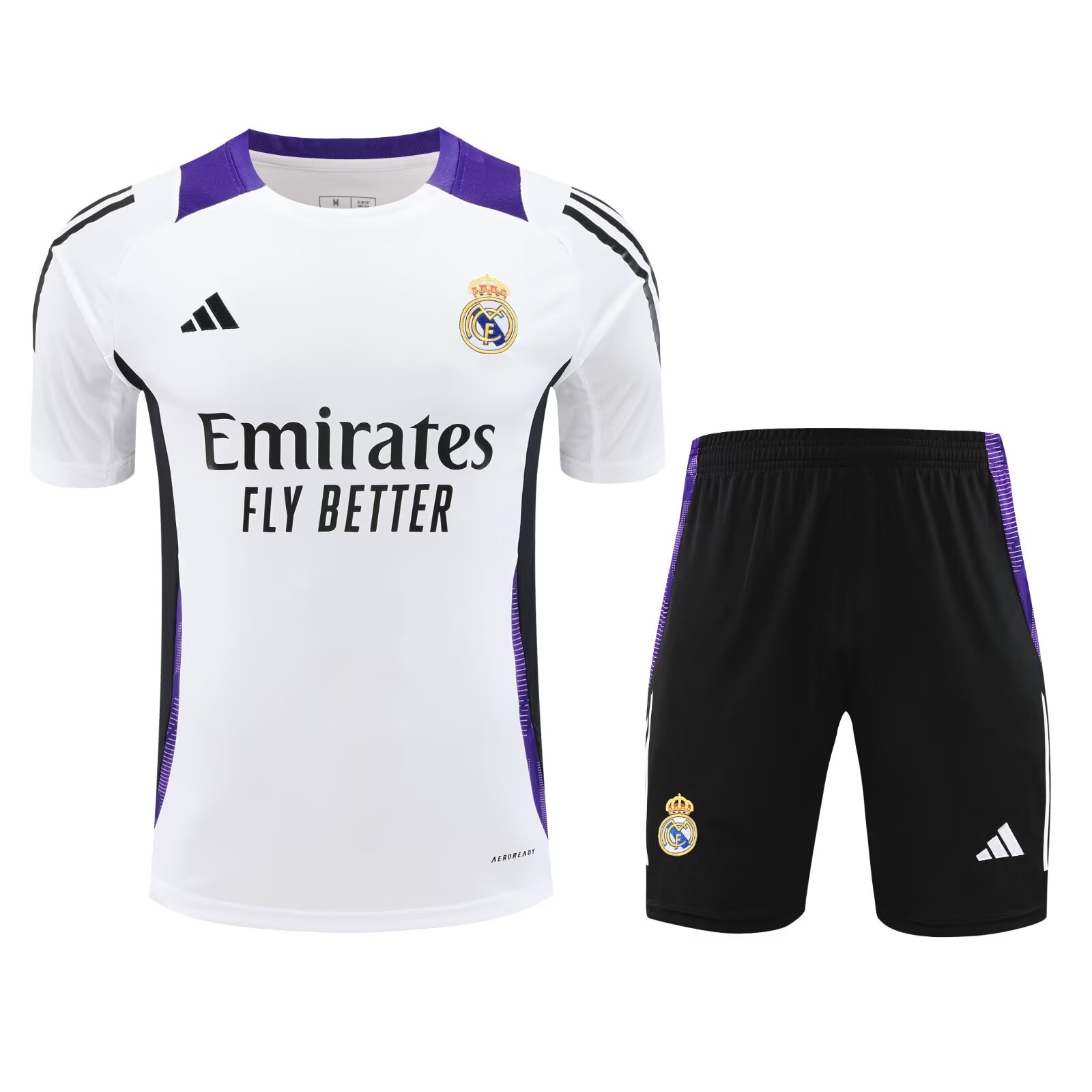 2024/25 Real Madrid Short Sleeve Training Jersey - Adult Set
