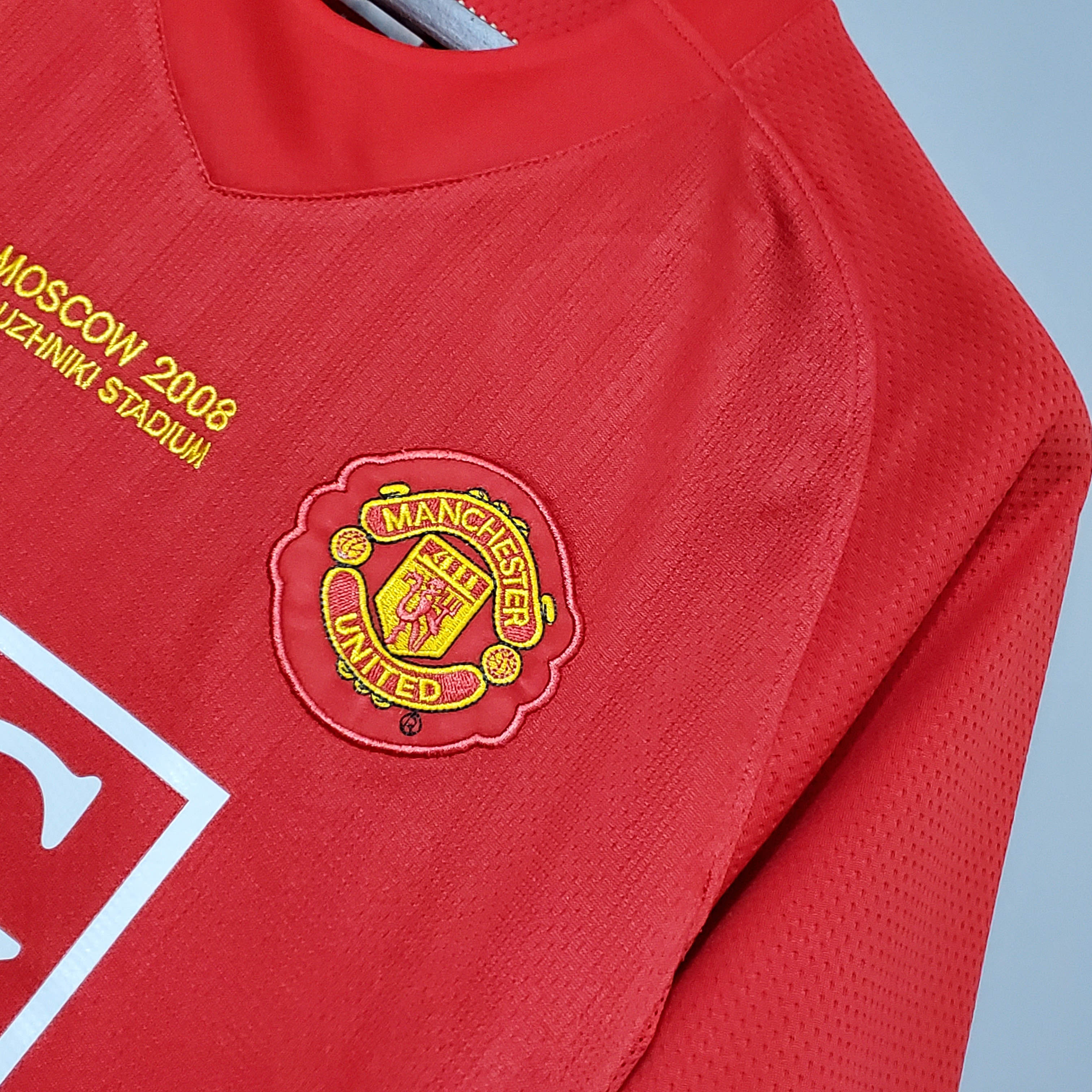 2007/08 Manchester United Home Retro Shirt - Champions League Edition - Fans Edition