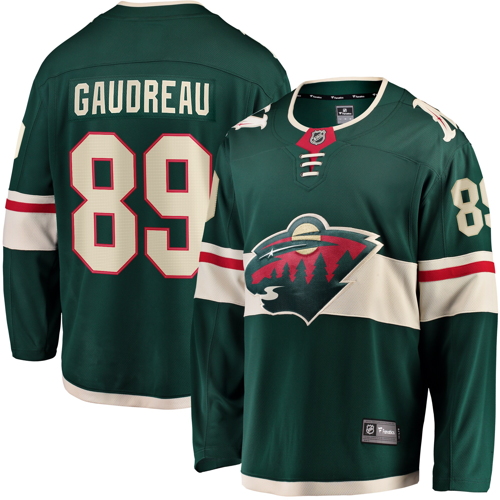 Frederick Gaudreau Minnesota Wild Fanatics Home Breakaway   Jersey – Green