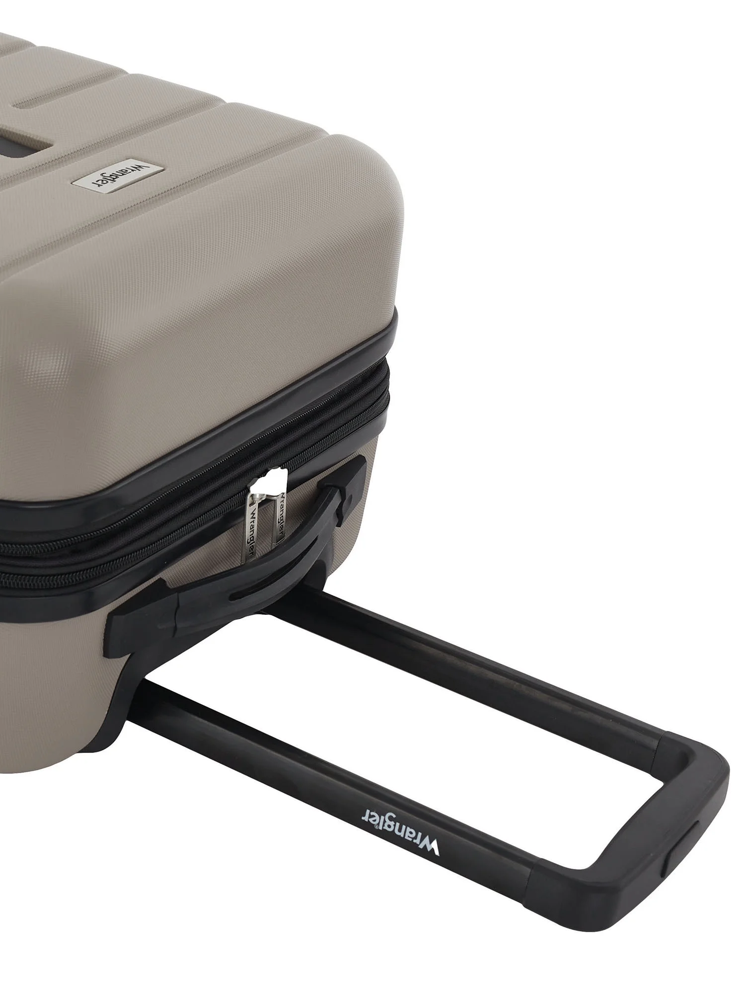 Wrangler 4-Piece 8-Wheel Expandable Hard Side Trunk-Style Luggage Set - Black