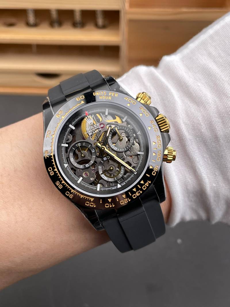 Rolex Daytona Skeleton Black Steel
