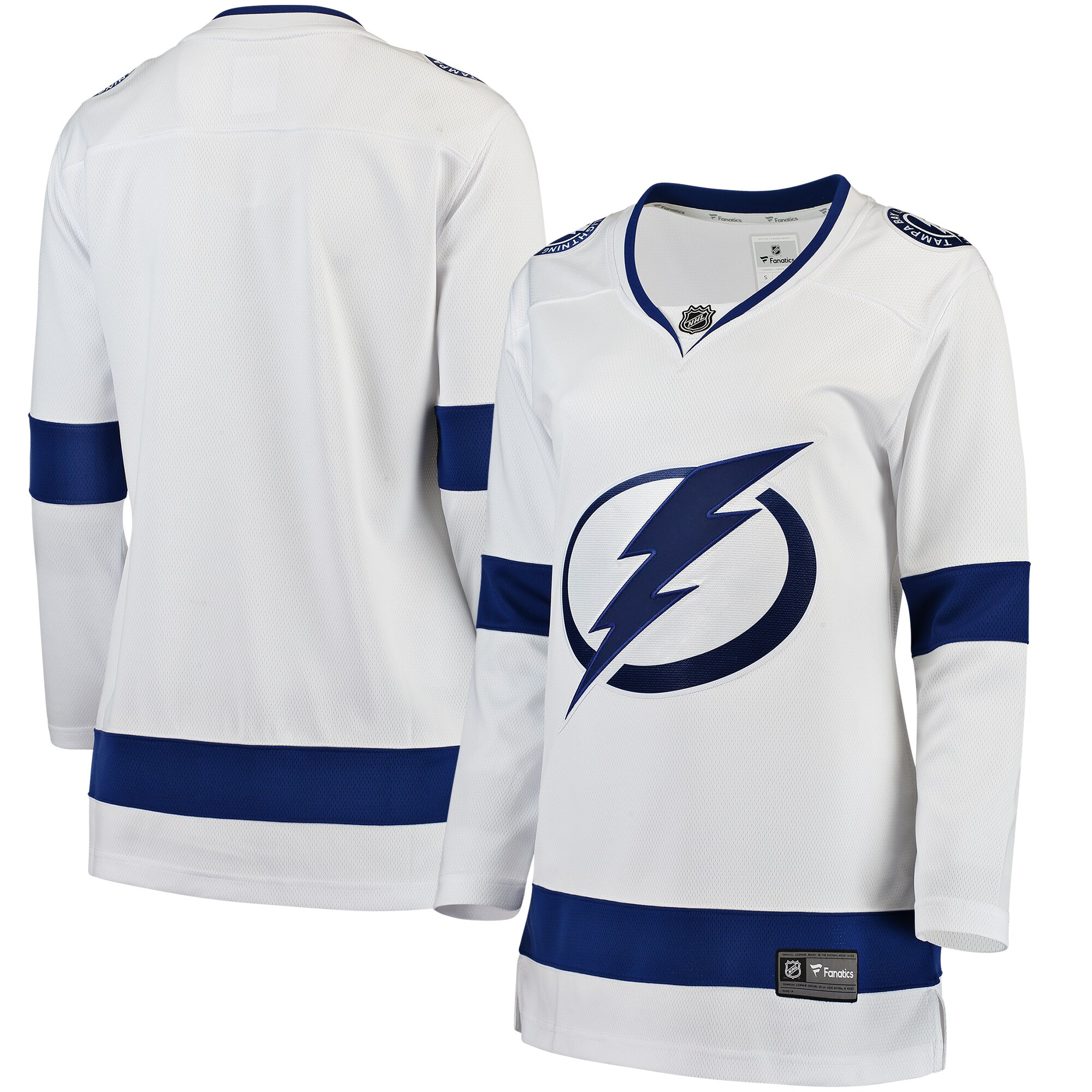 Tampa Bay Lightning Fanatics Women’s Away Breakaway Jersey – White