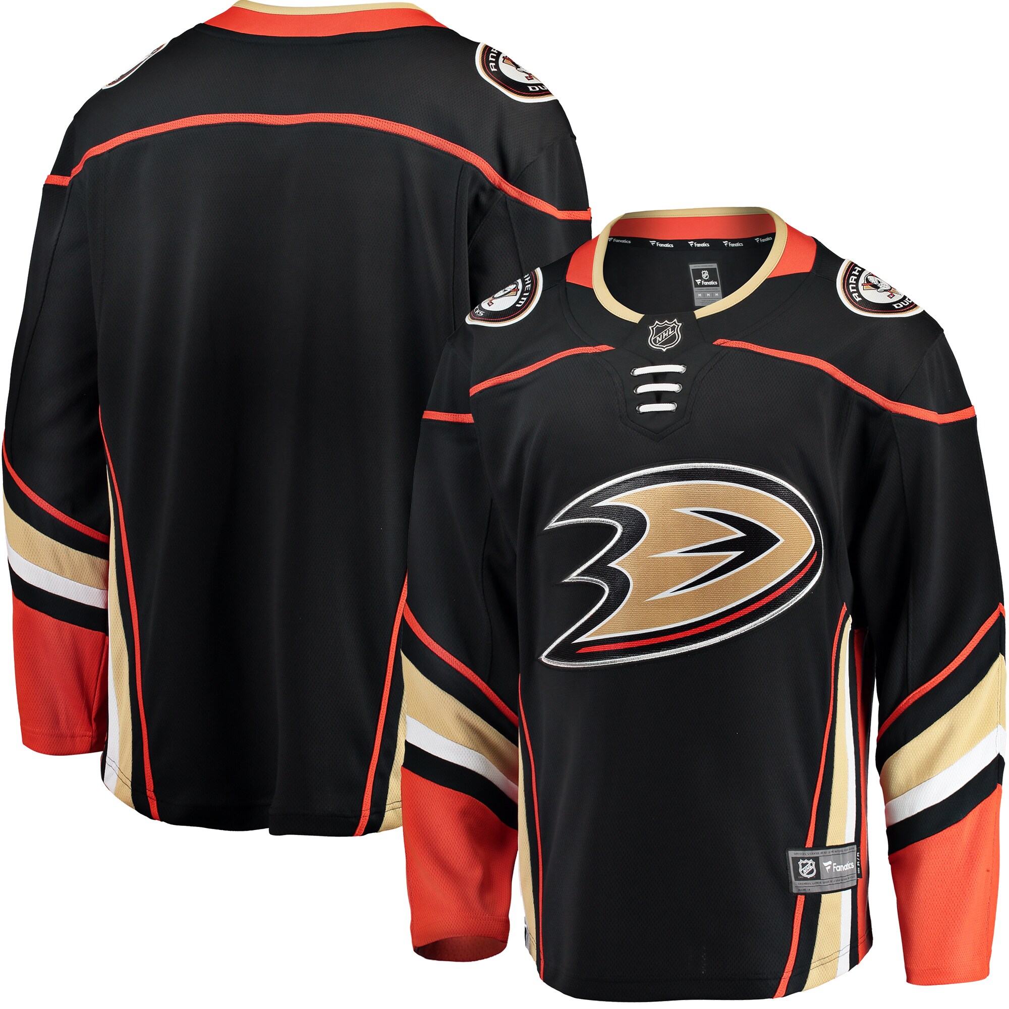 Anaheim Ducks Fanatics Breakaway Home Jersey – Black