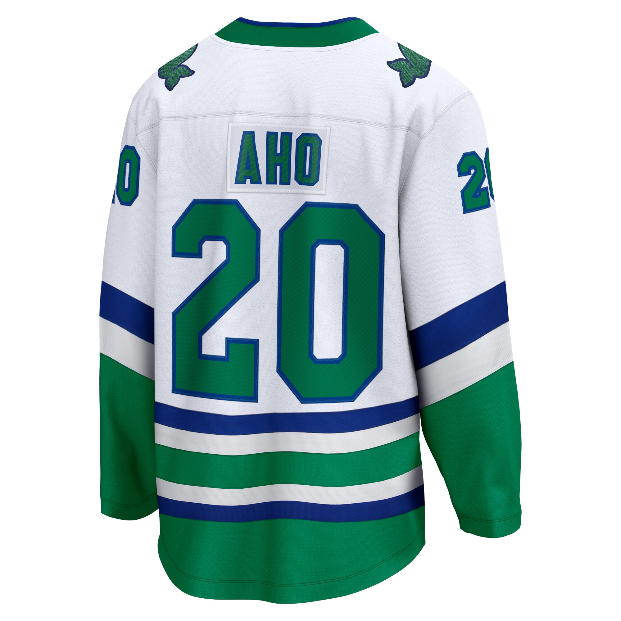 Sebastian Aho Carolina Hurricanes Fanatics Whalers Premier Breakaway Jersey – White