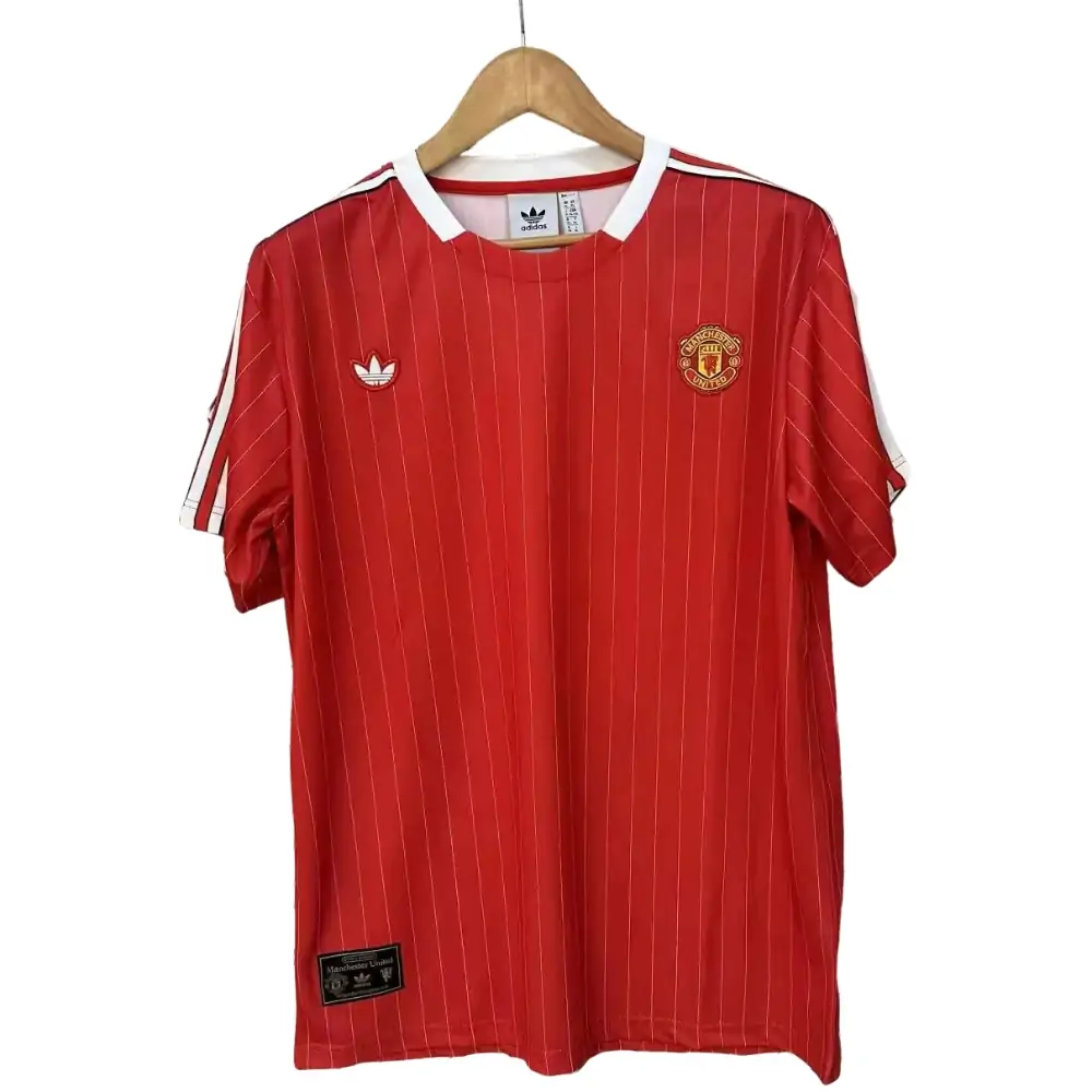 2025-26 Manchester United Retro Red Jersey - Fan Edition