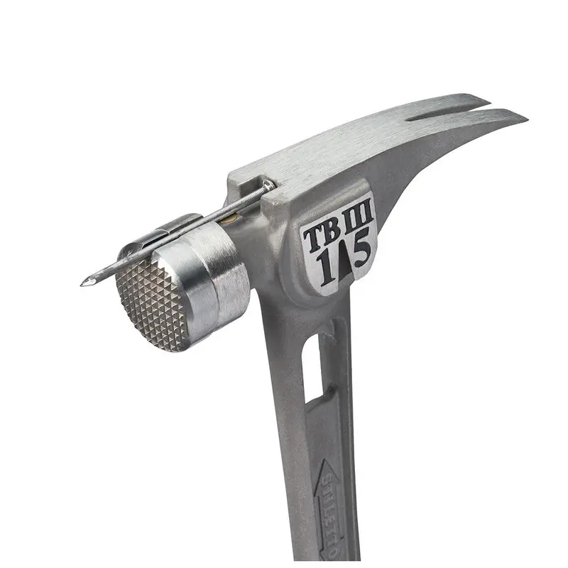 15 oz Ti-Bone III Titanium Hammer with Milled Face and Curved Handle
