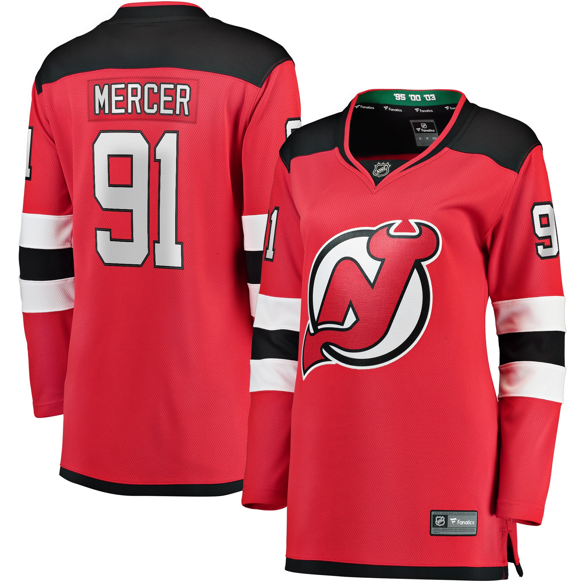 Dawson Mercer New Jersey Devils Fanatics Women’s Home Breakaway Jersey – Red