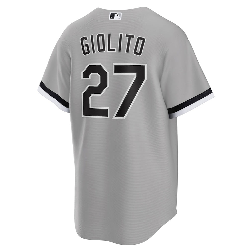 Mens Chicago White Sox Lucas Giolito Cool Base Replica Jersey Grey