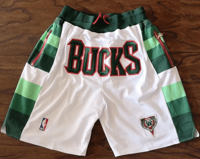 Milwaukee Bucks Throwback Basketball Shorts