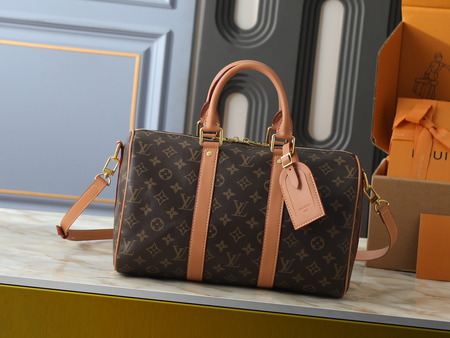 LV Keepall Bandoulière 35 Monogram Archive Bag
