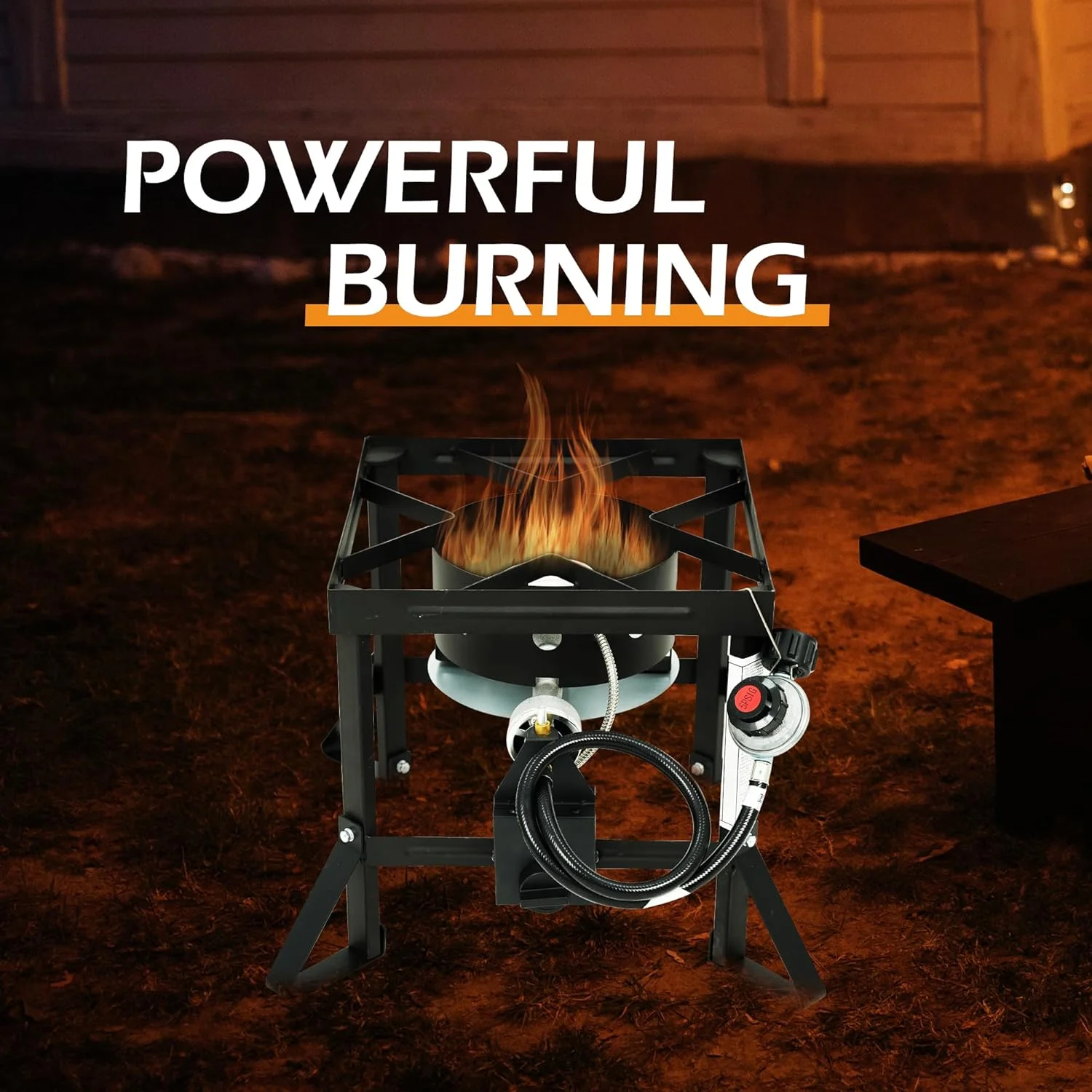 Red Mountain Valley Outdoor Propane Turkey Deep Fryer Set 30&10 Quart Fish Fryer with Basket, 50,000 BTU Burner, Large Seafood Boiler Kit, Outdoor Cooking for Frying, Boiling