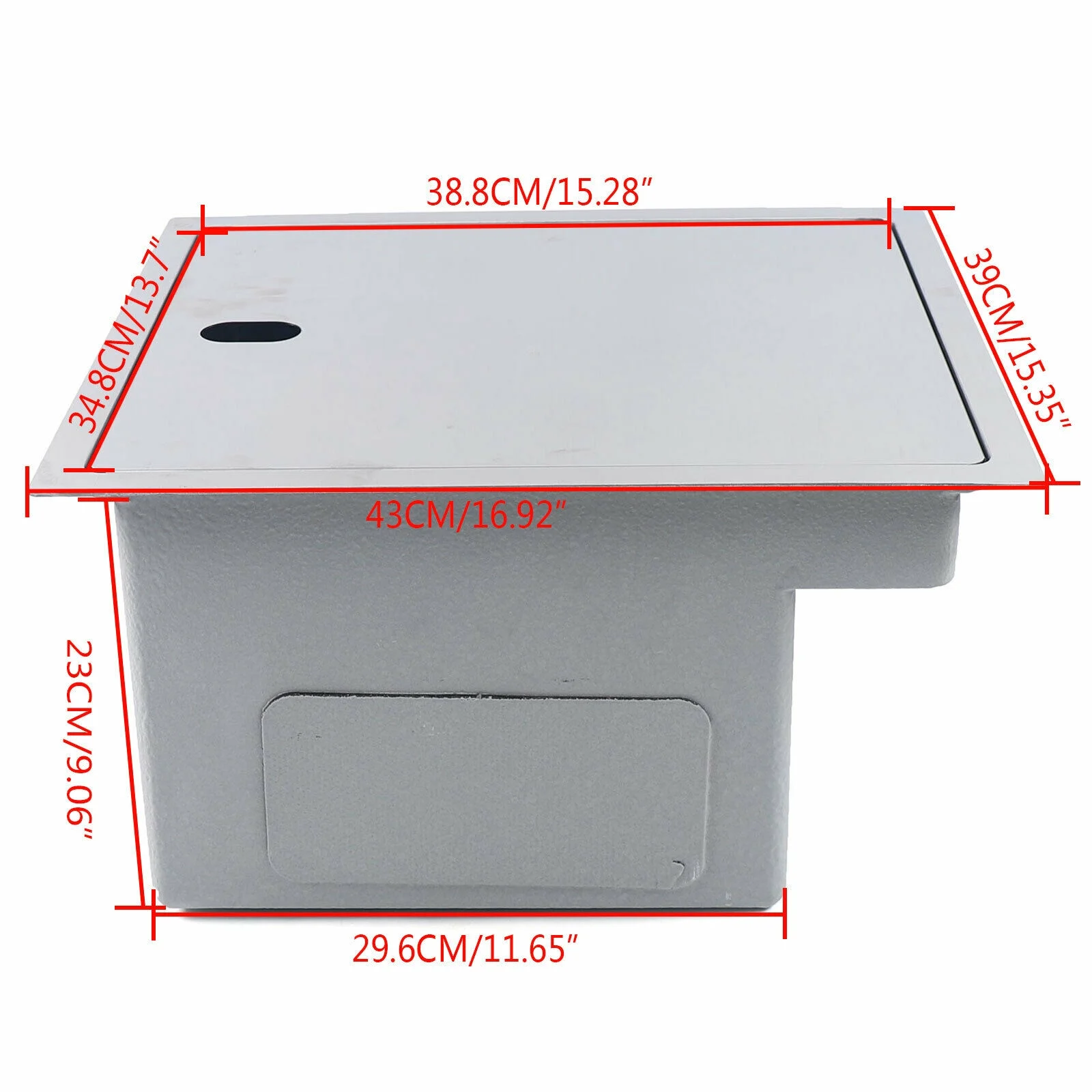 Hidden Kitchen Sink Stainless Small Size Single Bowl Bar Sink with Folding Faucet
