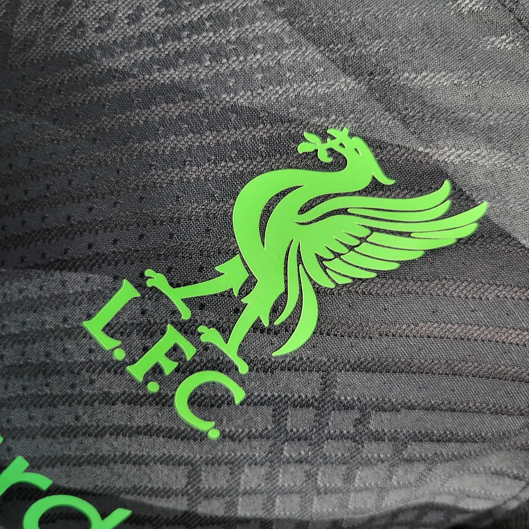 2023/2024 Player Version Liverpool Goalkeeper Black Football Shirt 1:1 Thai Quality