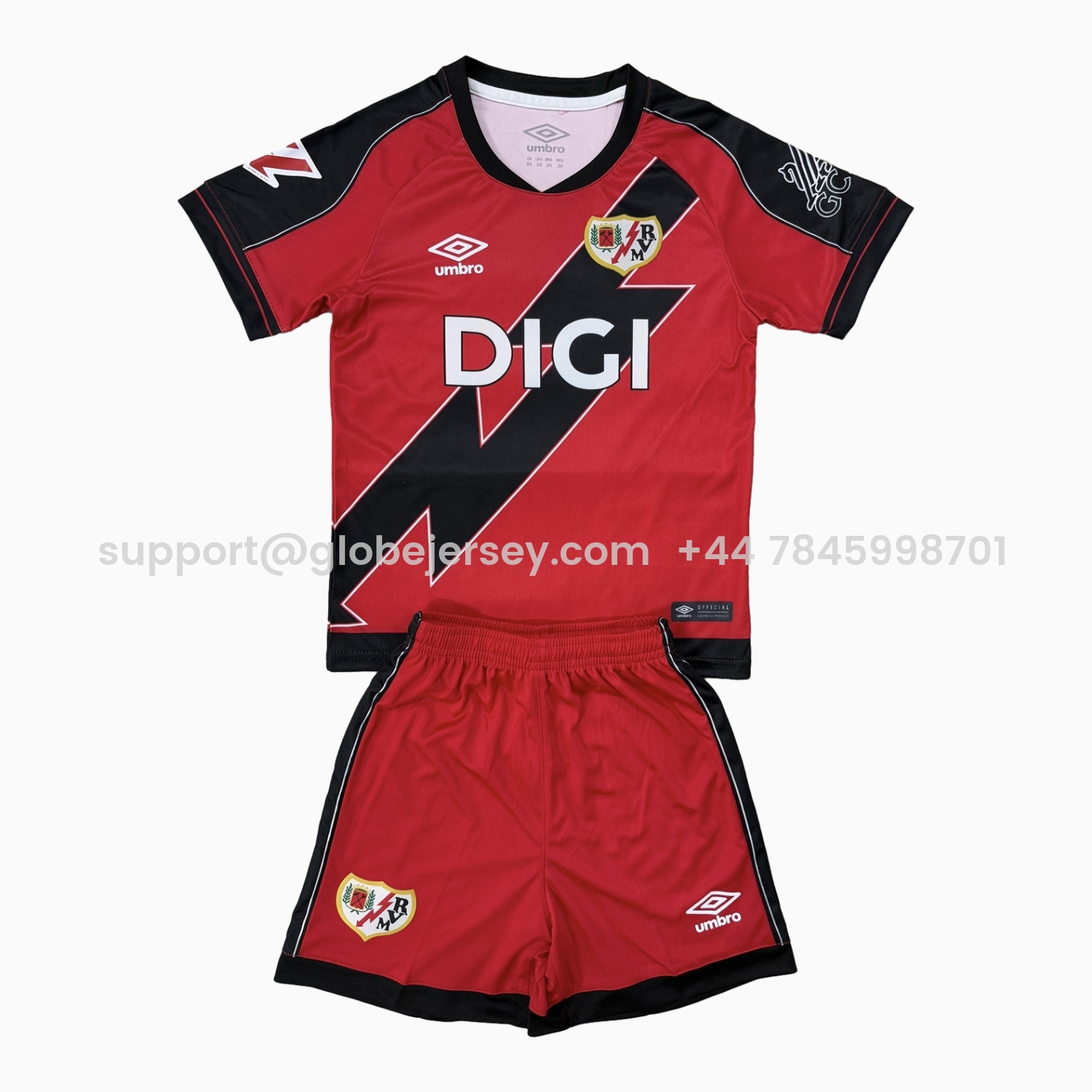 Rayo Vallecano 25-26 Away Men's Adult Jersey Set - Fans Version