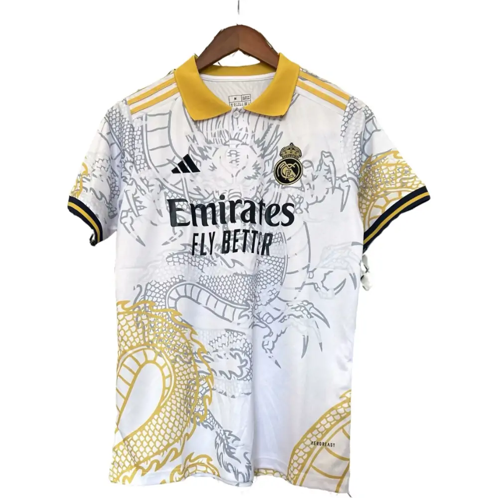 2025-26 New Season - Real Madrid Dragon White - Jersey - Fan Edition