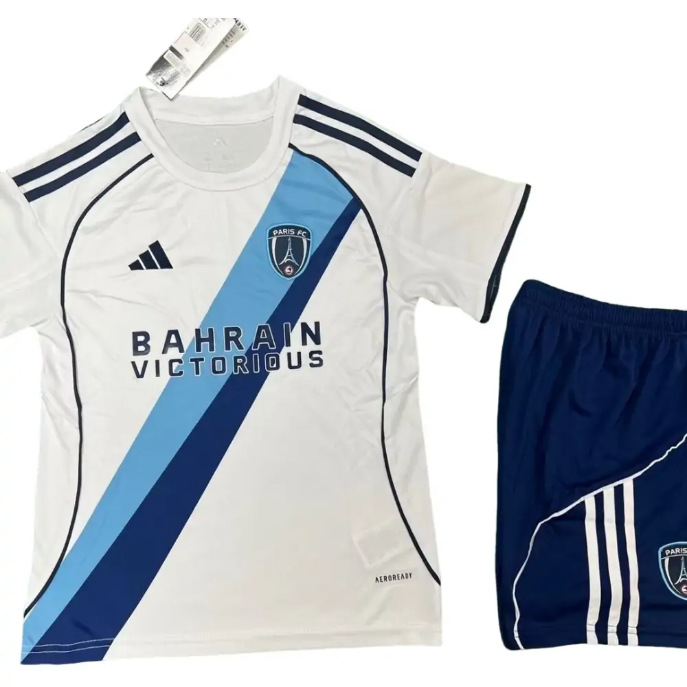 2025-26 Paris FC Away Kit - Short Sleeve Children's suit Fans Edition