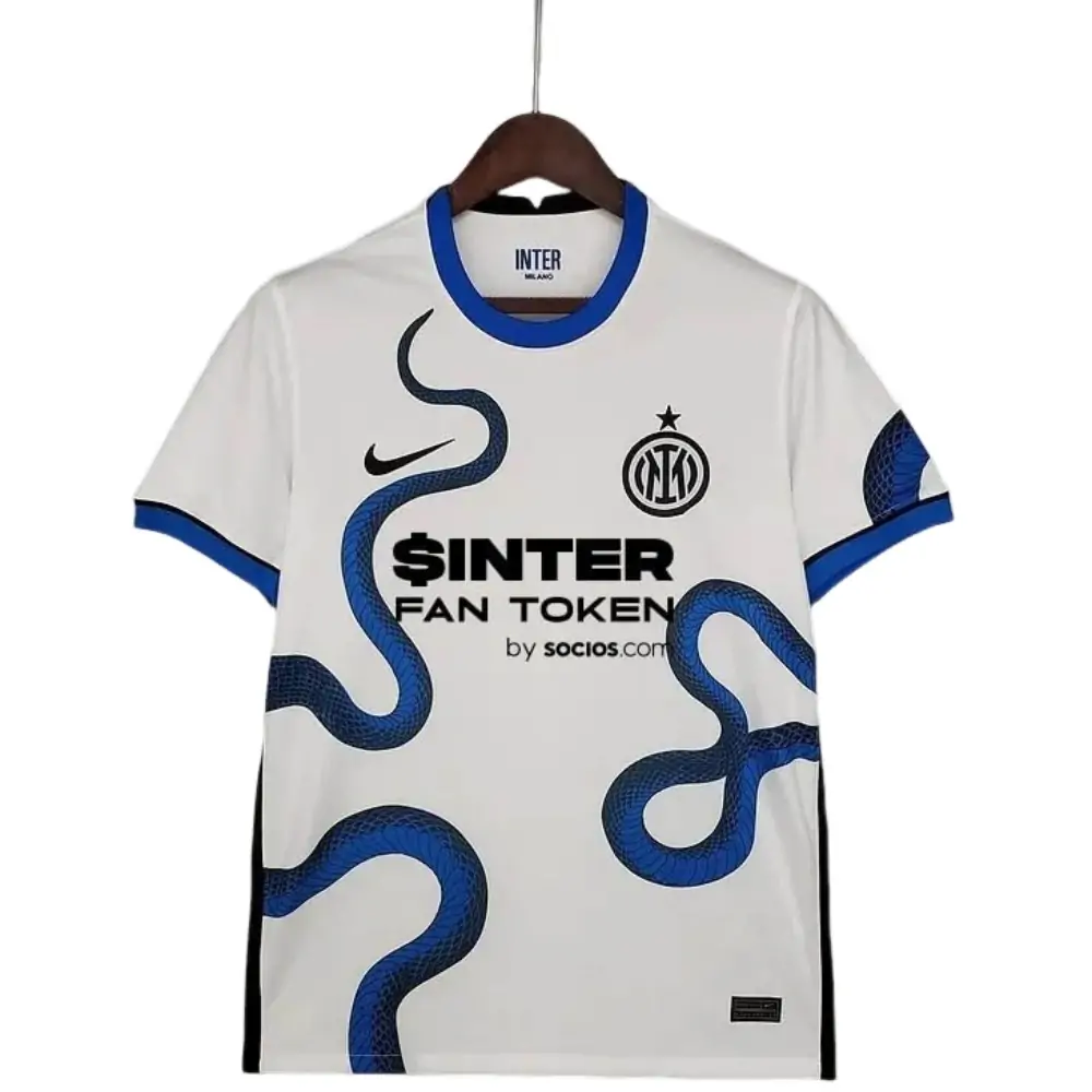 Internazionale Milan Football Jersey White 2021/2022 1:1  Thai Quality Away-Fans