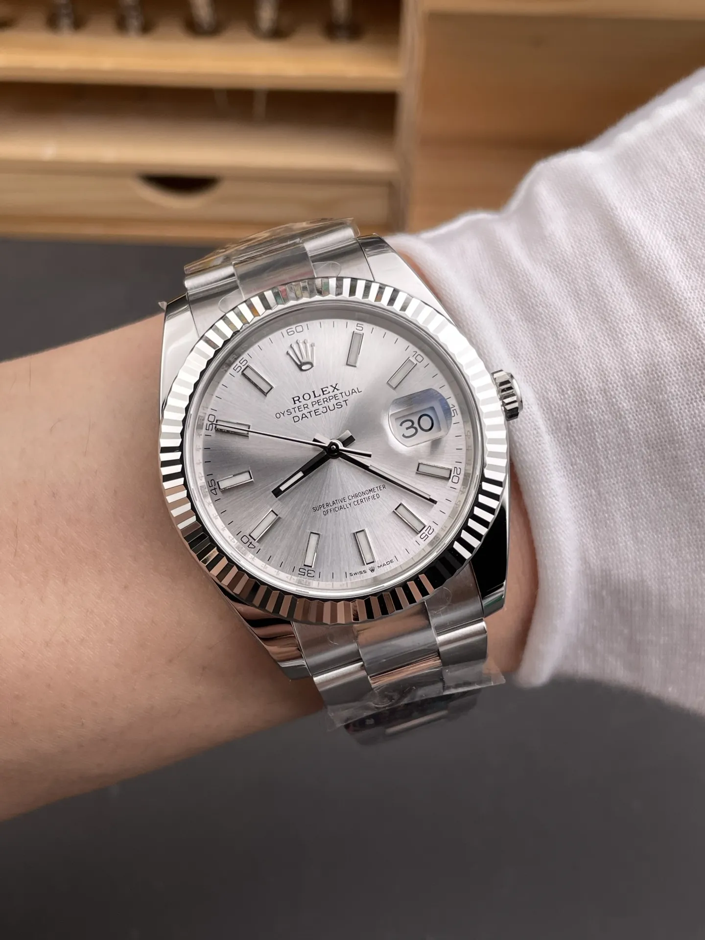 Rolex Datejust Silver 41mm