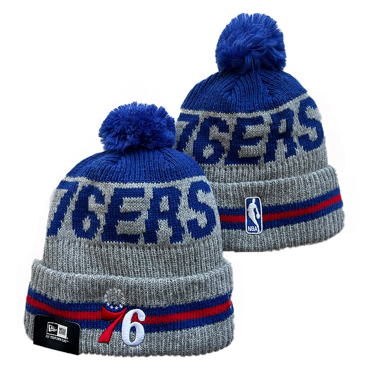 Philadelphia 76ers Cuffed Knit Hat with Pom