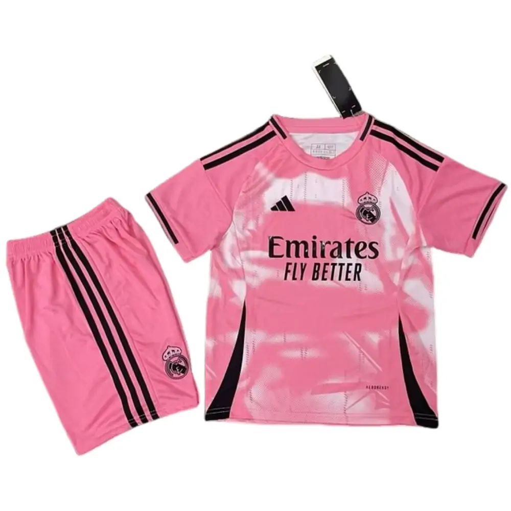 2025-26 Real Madrid special edition pink jersey - children's edition