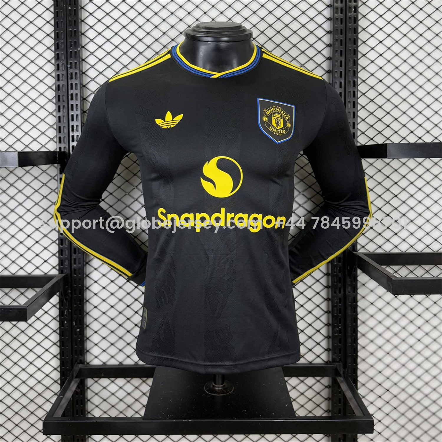 Manchester United 25-26 Third Black Long Sleeves Jersey - Player Version