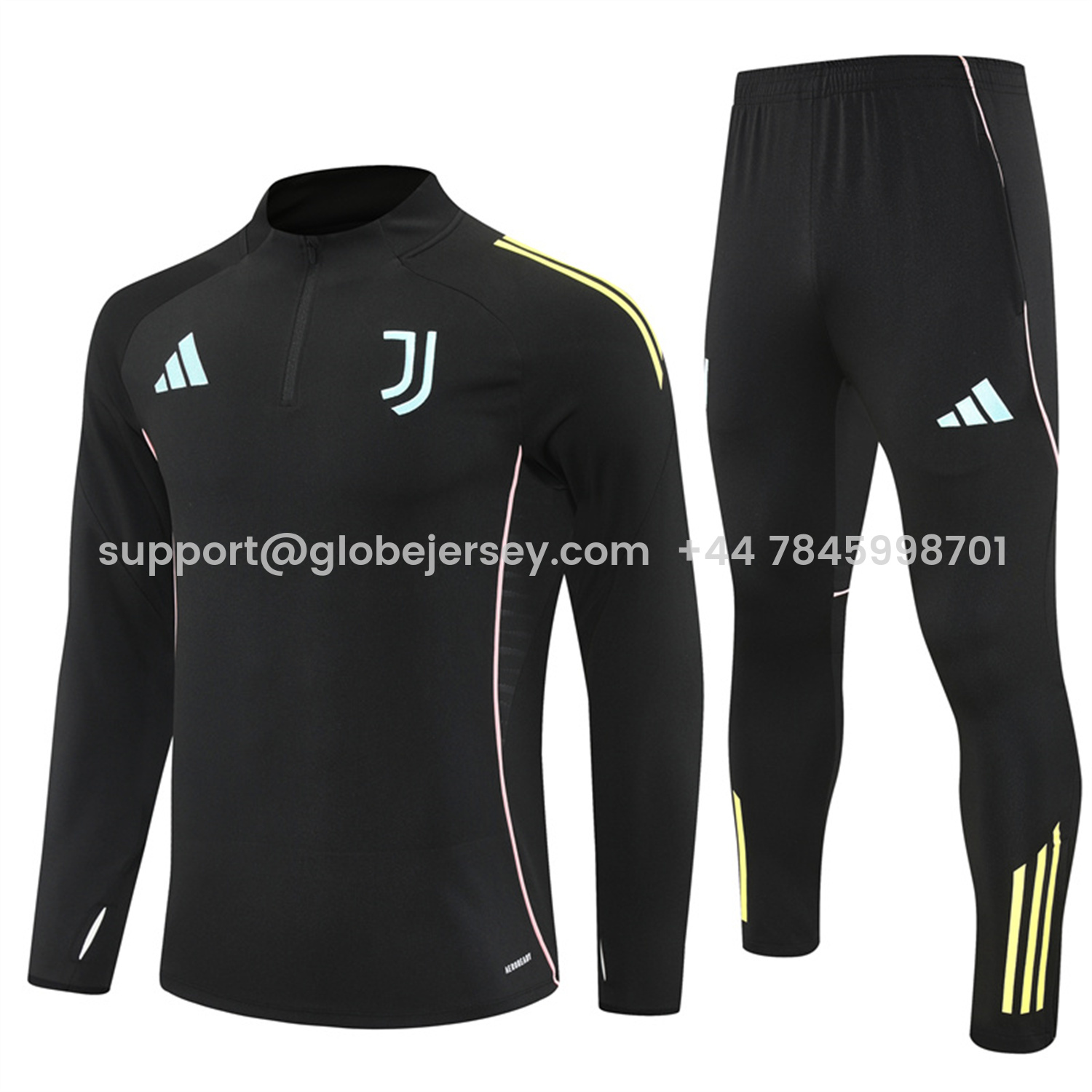 Juventus 25-26 Long Sleeve Training Set - Black Top and Black Pants