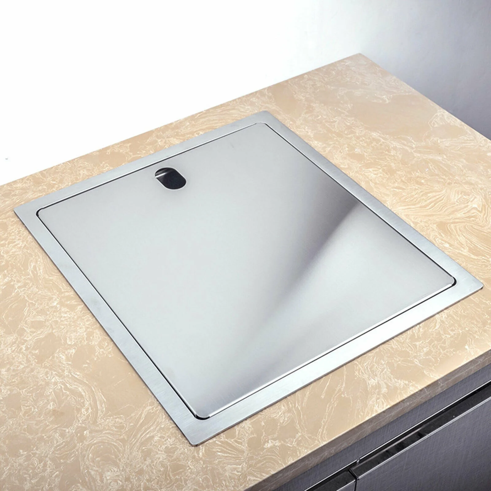Hidden Kitchen Sink Stainless Small Size Single Bowl Bar Sink with Folding Faucet