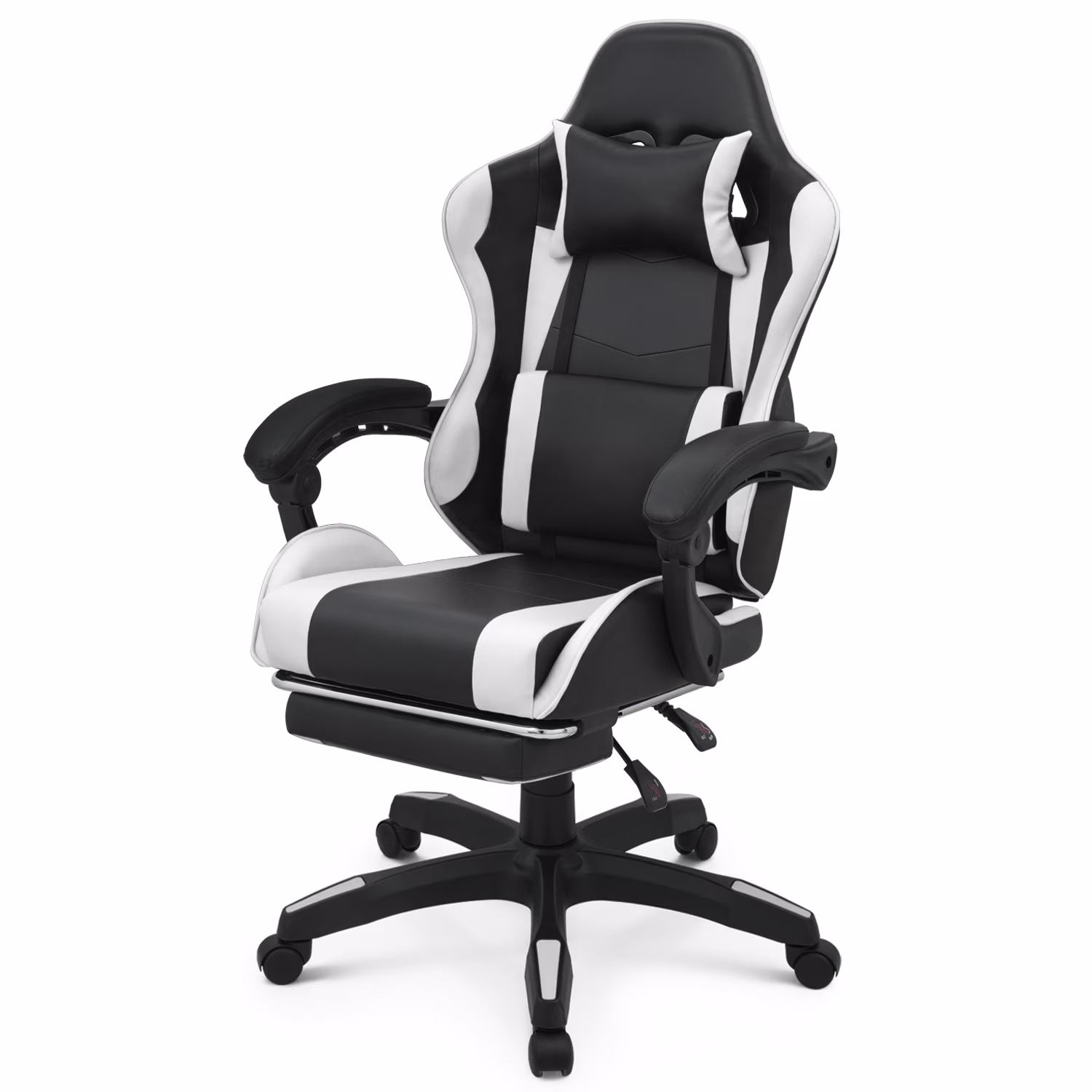 Magshion Adjustable Gaming Chair, Ergonomic PC Computer Seat with Headrest and Lumbar Support for Adults Teens Desk Chair, Black