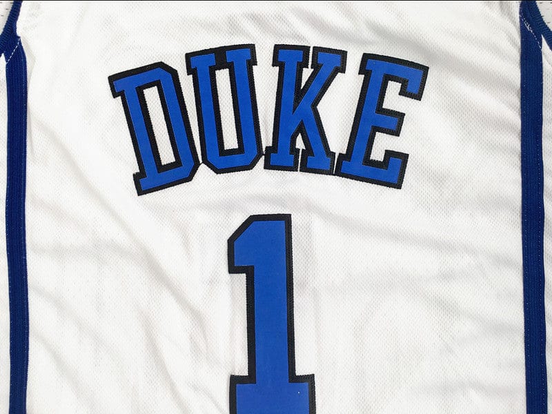 NCAA Duke University No. 1 Irving white embroidered jersey