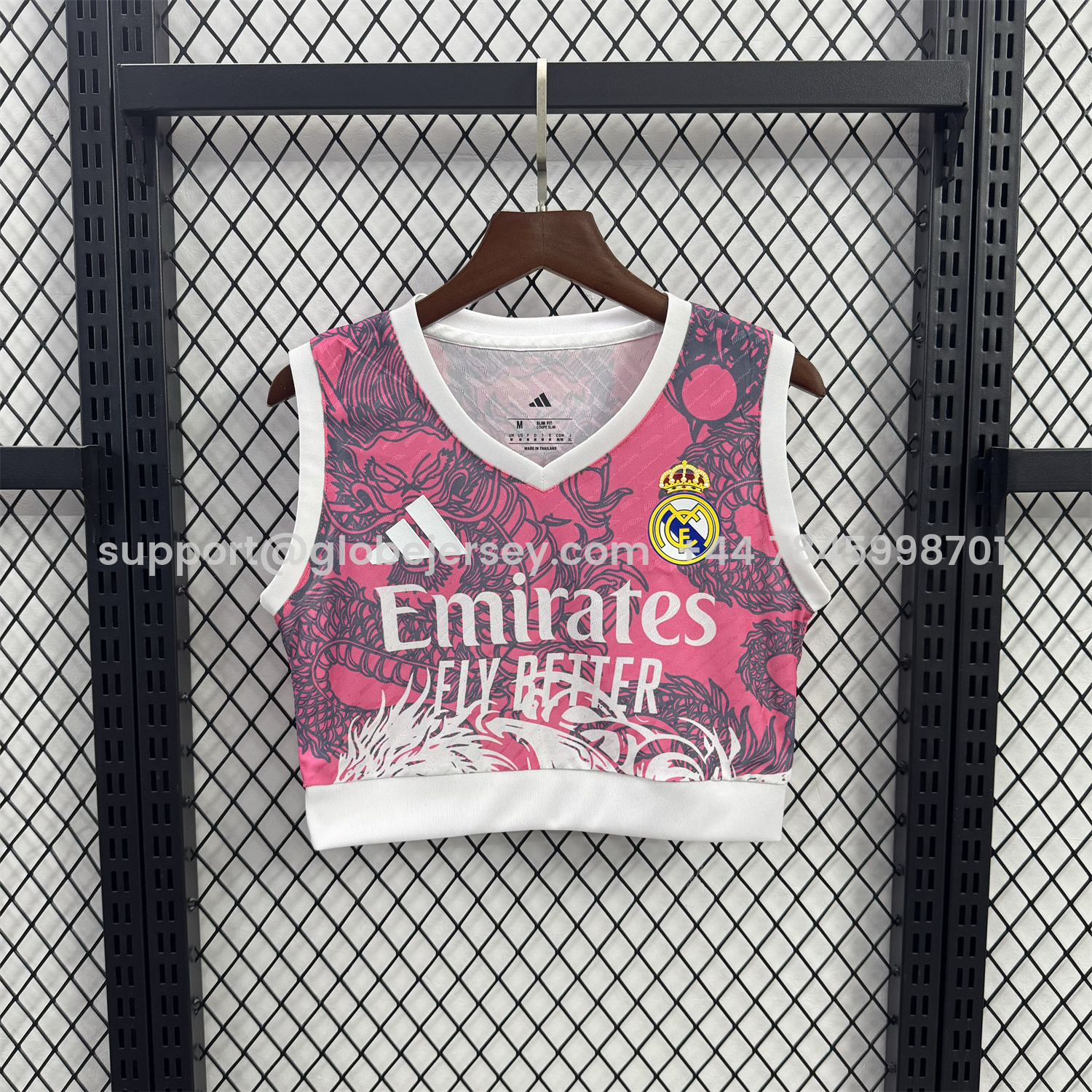 Women's Real Madrid 25-26 Pink Dragon Yoga Vest