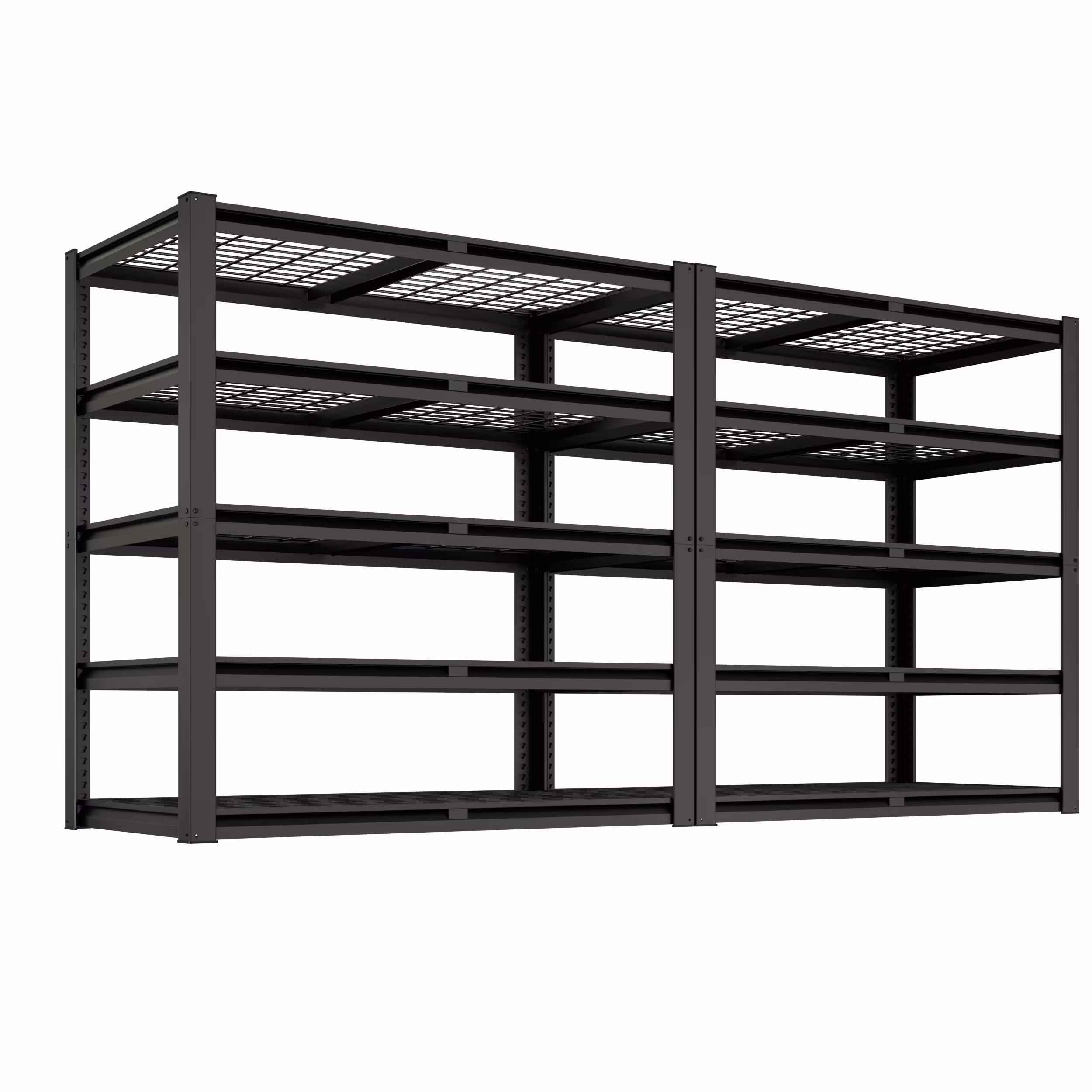 Prilinex 2500LBS Metal Storage Shelves Garage Shelving Unit 5 Tier Heavy Duty Storage Rack for Warehouse Pantry Closet 48