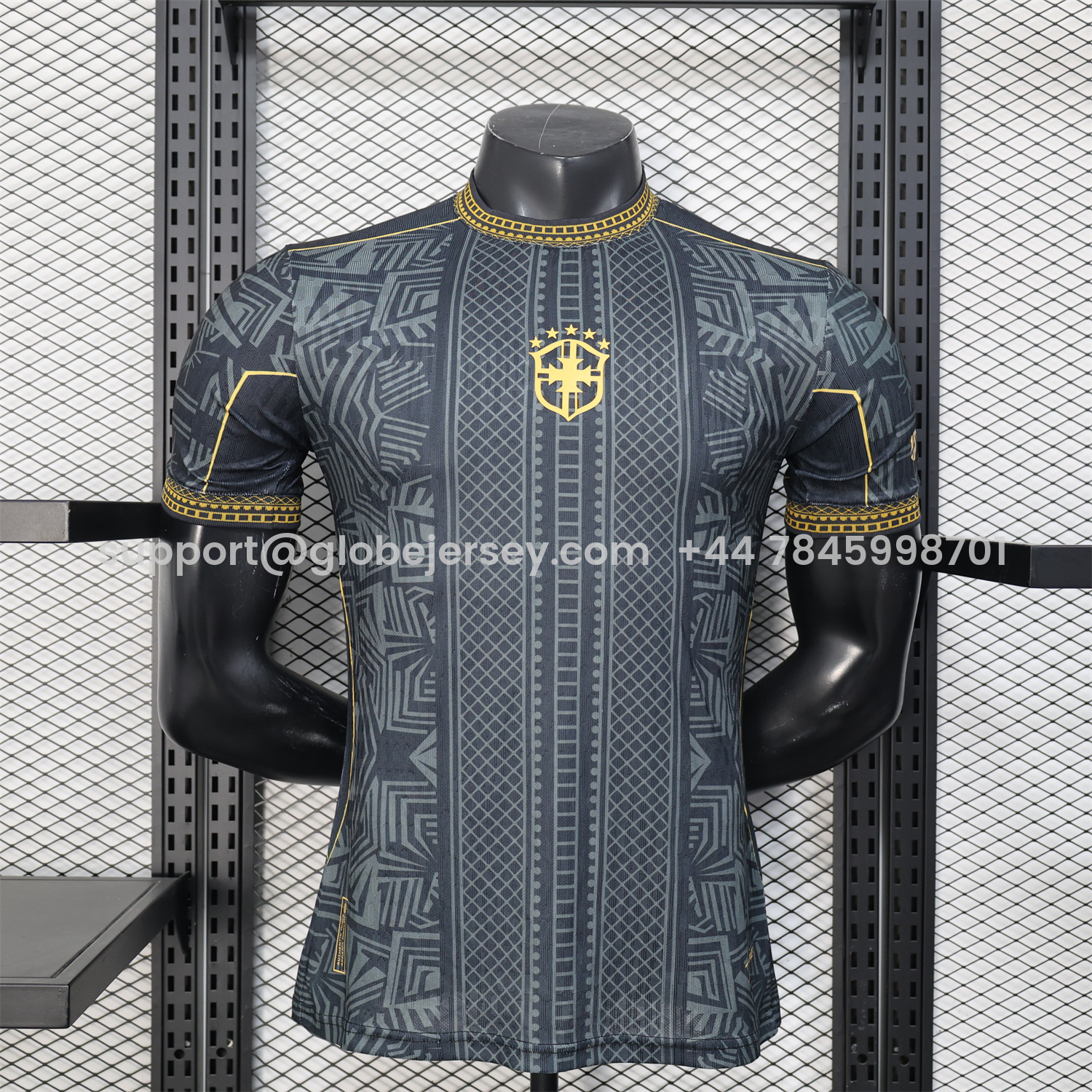 Brazil 2026 COMMA Black Neymar Special Jersey - Player Version